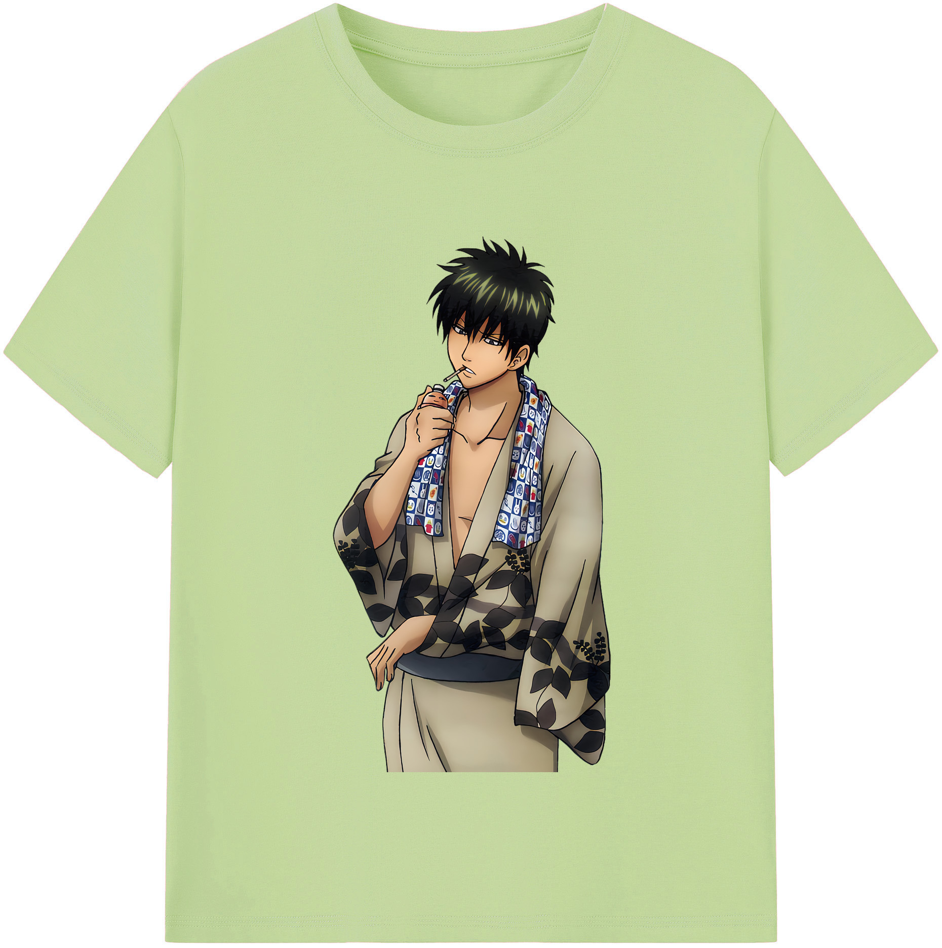 （画像用） ぎんたま 坂田銀時（さかたぎんとき） 神楽 志村新八（しむら しんぱち） GINTAMA Sakata Gintoki Kagura Shimura Shinpachi 綿100％半袖Tシャツ（フロントプリント）